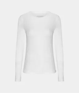 Copenhagen Bamboo Copenhagen Bamboo Weißes langärmeliges Bambus-T-Shirt – Produktbild 1 von 1
