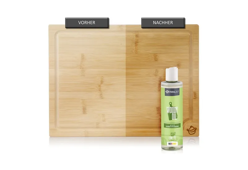 Mahlzeit WOODY OIL Holzpflege, Öl für Schneidebretter, Holzküchenutensilien Holzpflegeöl, Weiß, – Produktbild 5 von 5