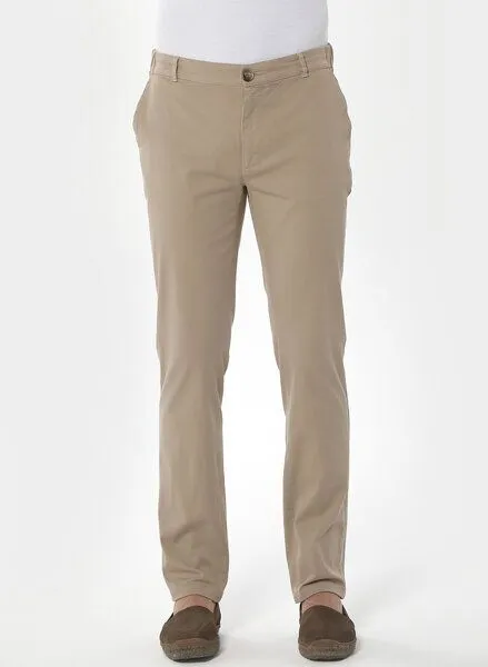 ORGANICATION ORGANICATION Chino-Hose aus Bio-Baumwolle, Natur(beige), – Produktbild 1 von 3