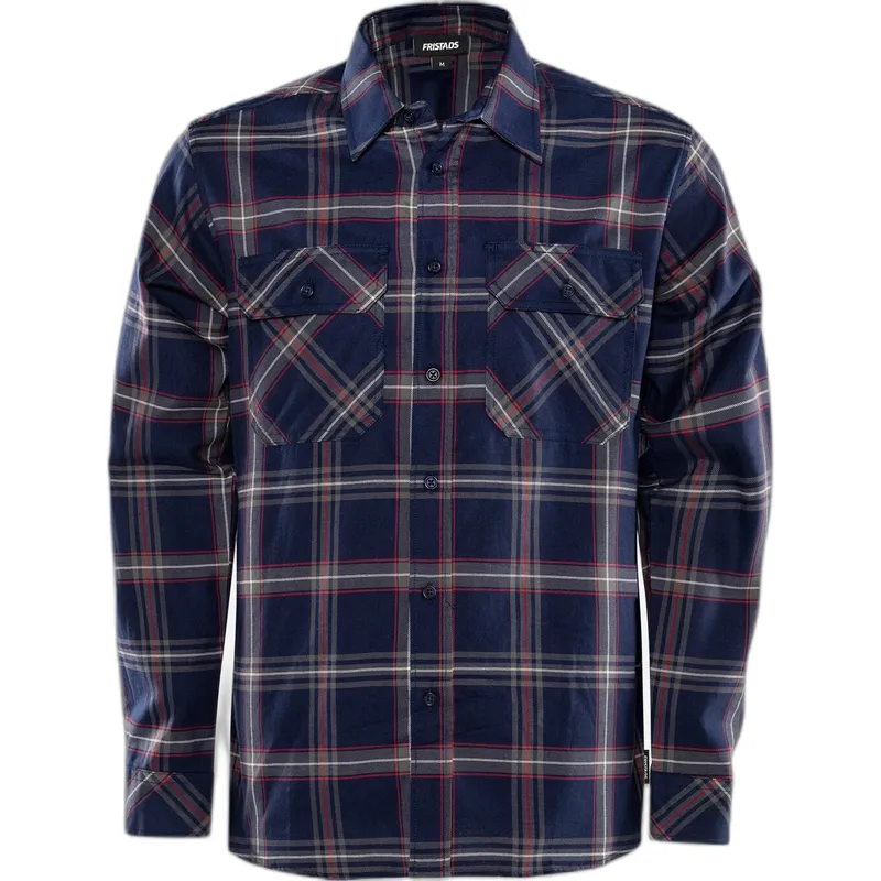 Fristads Langarmhemd aus Flanell Fristads 7421 MSF, Bleu, – Produktbild 2 von 2