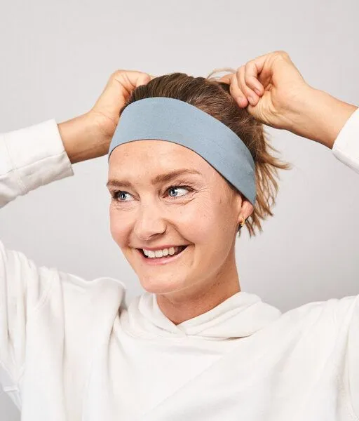 obumi obumi STIRNBAND SCHMAL AUS BIO JERSEY IN VIELEN FARBEN, Air blue, – Produktbild 1 von 4