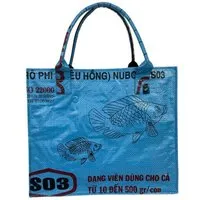 Beadbags Beadbags Einkaufstasche Ri94 recycelter Reissack, Mittelblau (1), – Produktbild 1 von 1