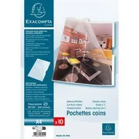 Exacompta Exacompta Aktensichthüllen glatt, DIN A4, 200µ, 10 Stk. – Produktbild 1 von 1