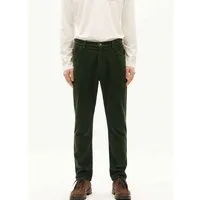 thinking mu thinking mu Herren Hose - Corduroy Five Pockets Pants - aus Bio-Baumwolle, Bottle green (grün), – Produktbild 2 von 3