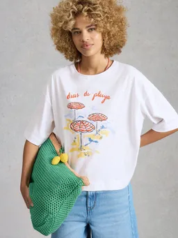 White Stuff Grafik-T-Shirt Katya - 34 – Produktbild 1 von 1