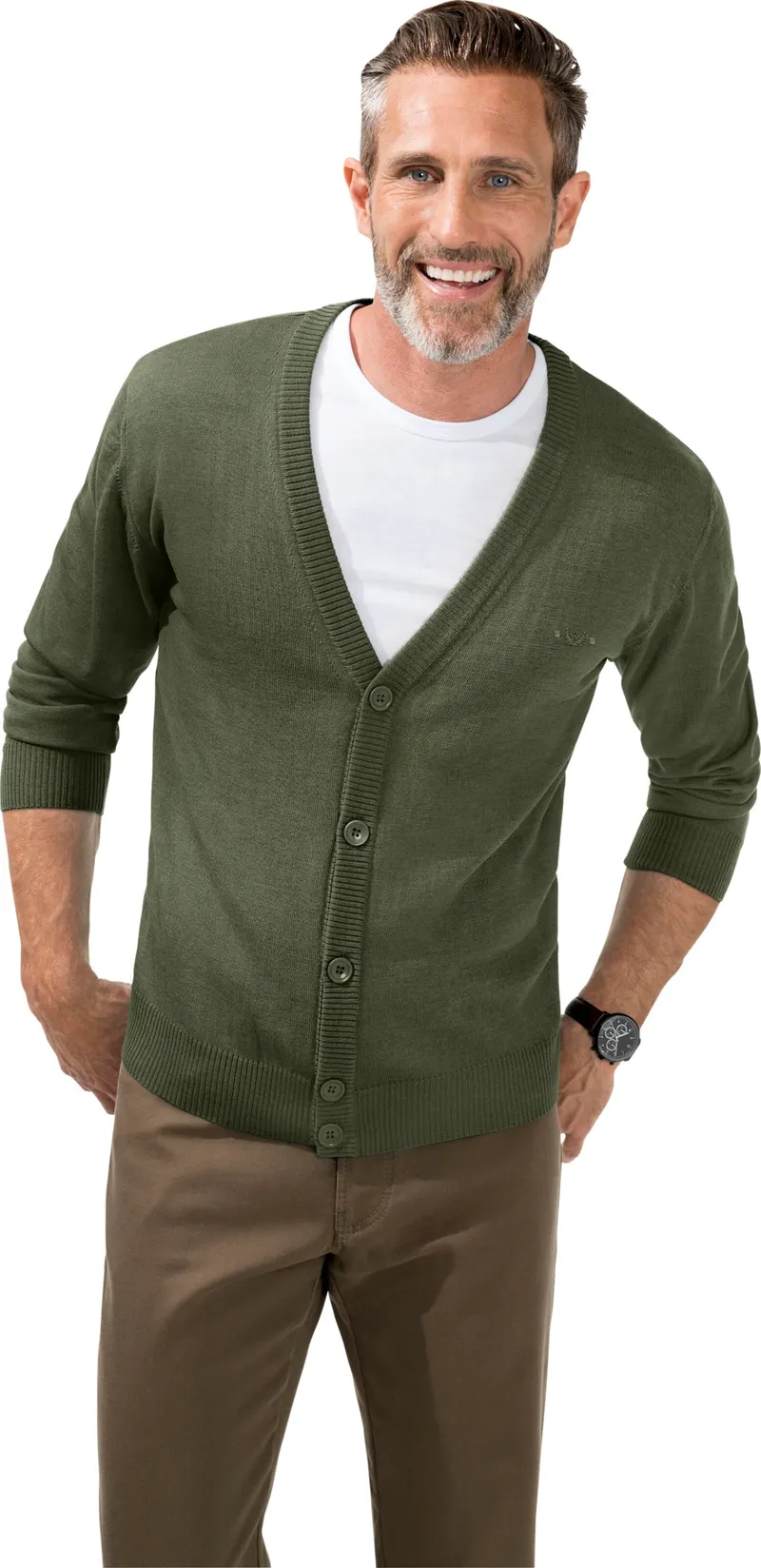 marco donati Cardigan, Khaki, – Produktbild 2 von 2