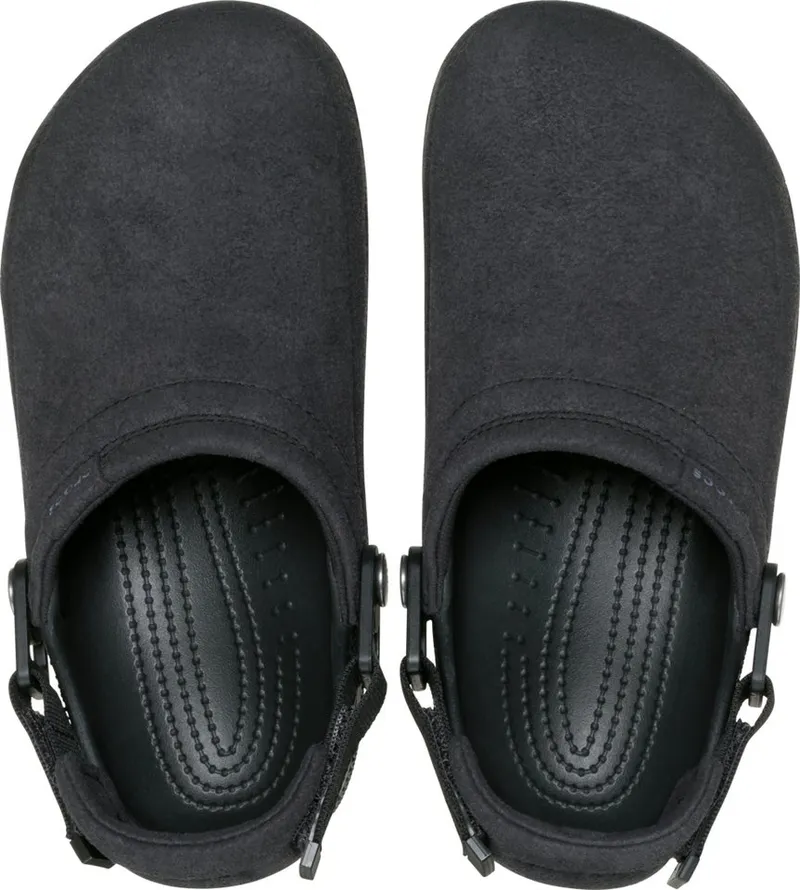 Crocs Crocs Classic Crafted Vegan Clog Hausschuh, Gartenschuh, Sommerschuh mit Fersenriemen, Schwarz, – Produktbild 4 von 4