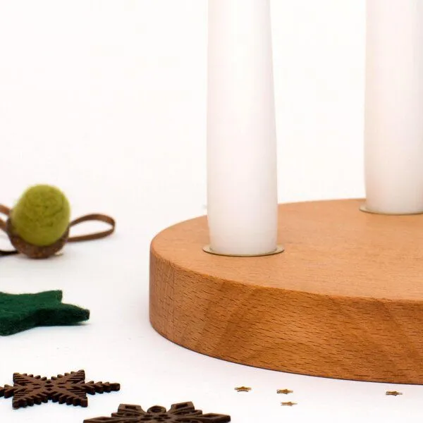 klotzaufklotz klotzaufklotz kleiner Adventskranz – Produktbild 3 von 4