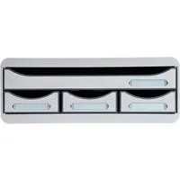 Exacompta Exacompta Schubladenbox Toolbox "Office", DIN A4+, 4 Schubladen, lichtgrau – Produktbild 1 von 1