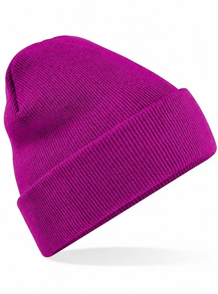 Beechfield Beechfield Bommelmütze Original Cuffed Beanie Wintermütze, Magenta, – Produktbild 2 von 5