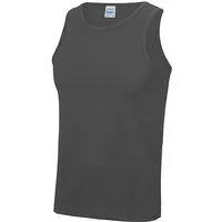 Just Cool Just Cool Muskelshirt Unterhemd Sportshirt Ärmellos Shirt Recyceltes Polyester Atmungsaktiv Vegan Stretch Neonfarben, Charcoal, – Produktbild 1 von 1