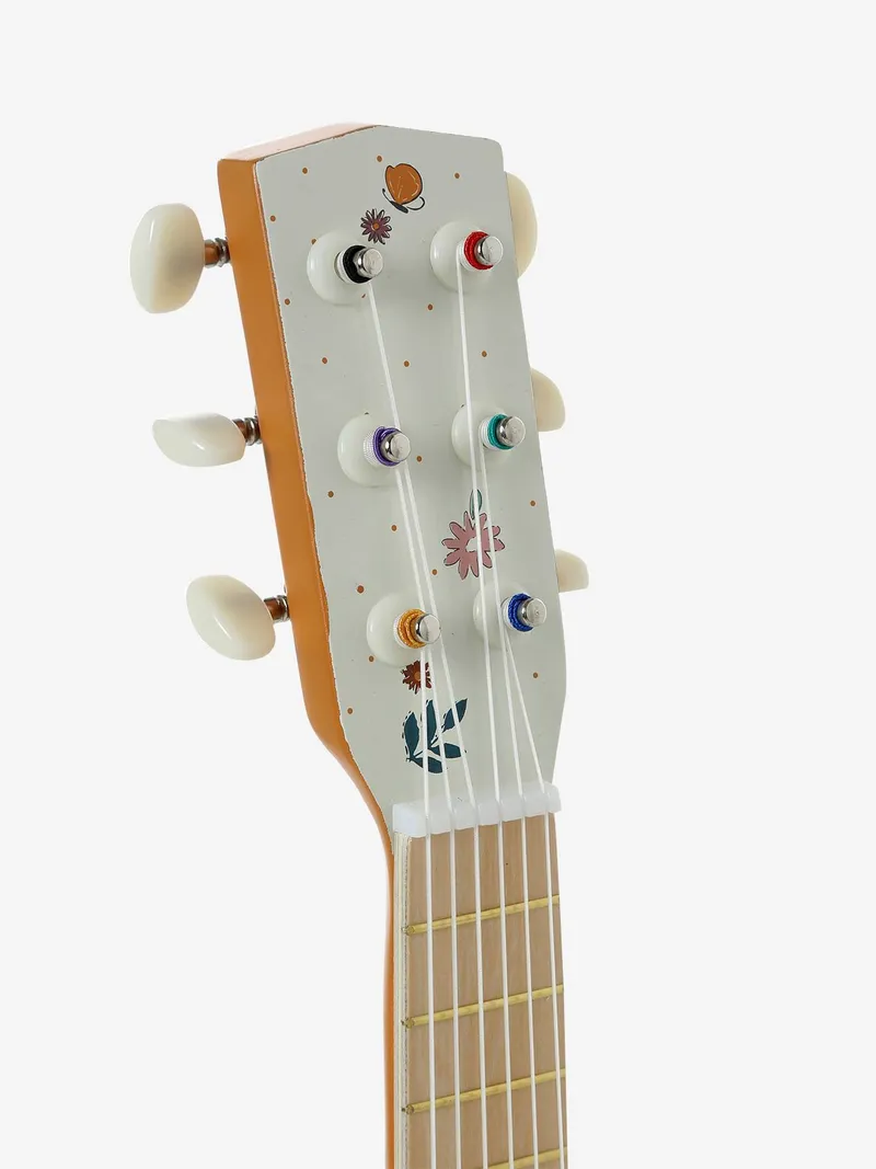 Vertbaudet Holz-Gitarre für Kleinkinder FSC®, Rosa, – Produktbild 4 von 4