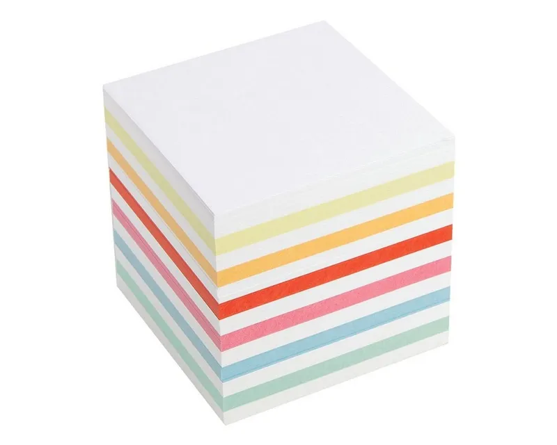 Otto Office Notizzettel, 90x90 mm, 700 Blatt, lose, Blau|bunt|gelb|grün|rot, – Produktbild 2 von 4
