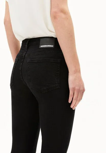 ARMEDANGELS ARMEDANGELS TILLAA Damen Skinny Jeans Mid Waist Bio-Baumwoll Mix X-Stretch, Rinse black, – Produktbild 3 von 4