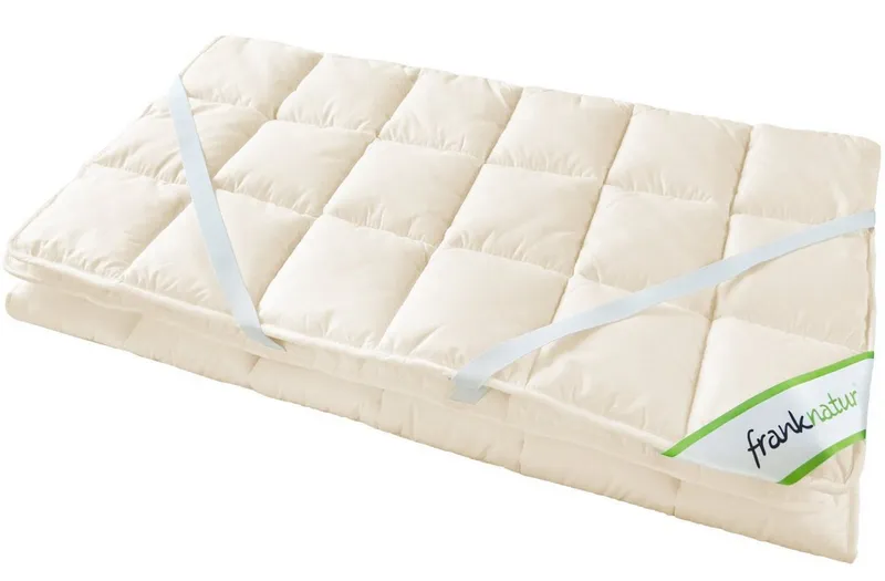 franknatur, Topper Auflage Lyocell / Tencel, Lyocell, Unterbett mit Lyocell-Füllung für ganzjährige Nutzung, Beige, – Produktbild 5 von 5