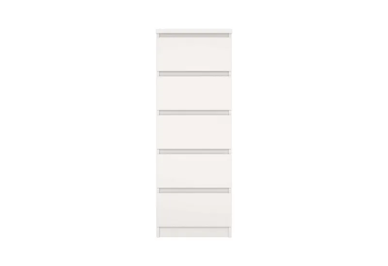 Home affaire Highboard Naia, Hochkommode, 5 Schubladen, Aufbewahrung, grifflose Front, Modern, skandinavisches Design, Schmal, in mehrere Farben, Weiß, – Produktbild 4 von 8