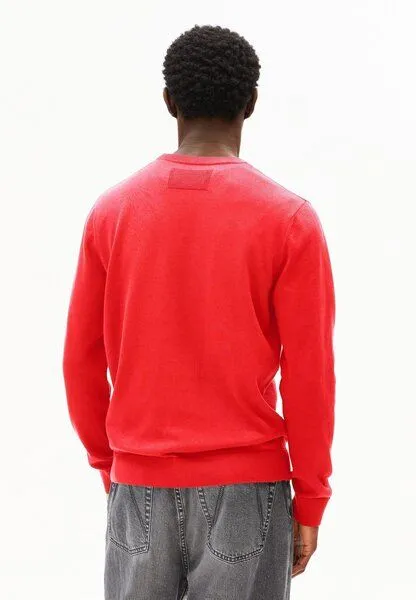 ARMEDANGELS ARMEDANGELS LOUKAA Herren Pullover aus Bio-Baumwolle, Mars red, – Produktbild 2 von 4