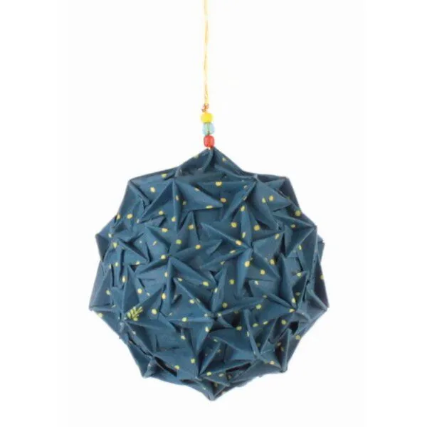 El Puente El Puente Deko-Anhänger | Fair Trade & Handmade aus Bangladesch, Blau, – Produktbild 1 von 1
