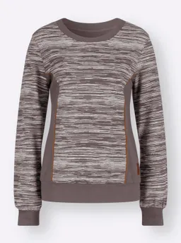 Witt Sweatshirt dunkeltaupe-ecru-bedruckt – Produktbild 1 von 1