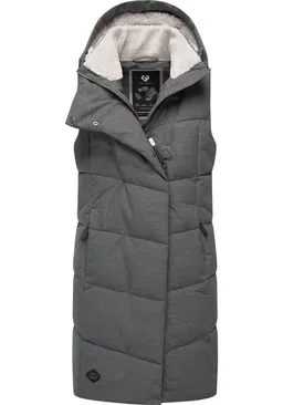 ragwear ragwear Steppweste Pavla Vest stylische Winterweste mit Teddyfutter und Kapuze – Produktbild 1 von 1