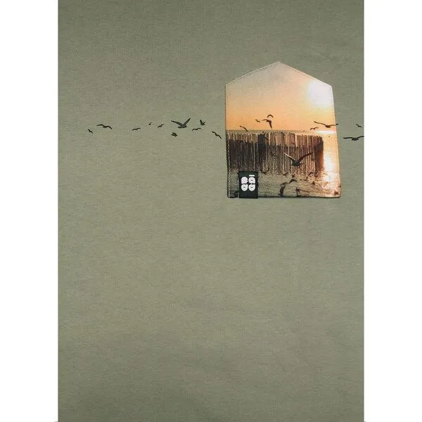 FÄDD Herren Sweatshirt Pullover aus Bio-Baumwolle "Möwn BT" Grün von Fädd, Grün, – Produktbild 2 von 4