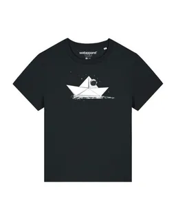 watapparel watapparel T-Shirt Frauen Astronaut in paper boat – Produktbild 1 von 1