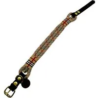 Wildfang Wildfang Hundehalsband "Parkgeflüster" aus Tau und Nylon Takelung schwarz/ beige/ rot S – Produktbild 1 von 1