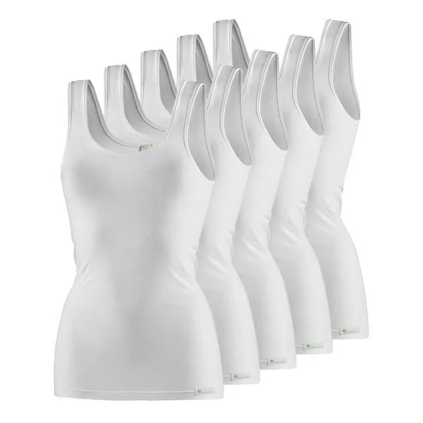 kleiderhelden kleiderhelden LadyCover 5er Pack Unterhemd, 5x weiß, – Produktbild 1 von 4