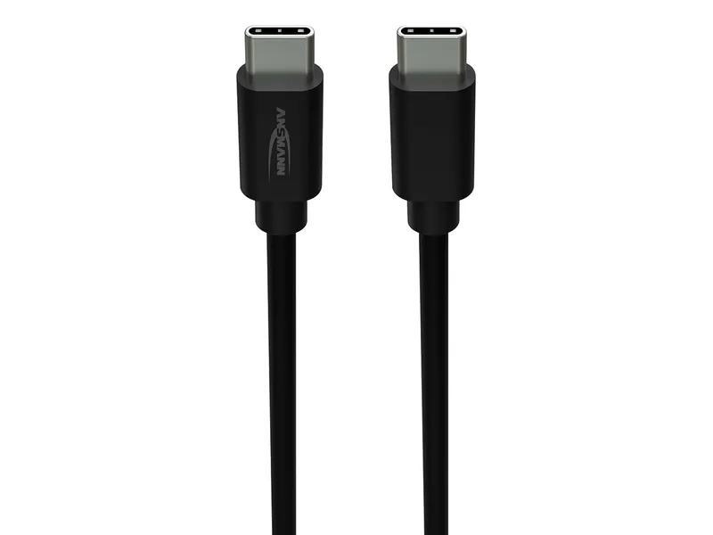 Ansmann Ansmann Ladekabel USB-C auf USB-C, 2 m, schwarz – Produktbild 1 von 1