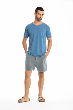 RAVENS VIEW IBIZA RAVENS VIEW IBIZA Herren vegan T-Shirt Azure V-Ausschnitt Maui Blau – Produktbild 1 von 1