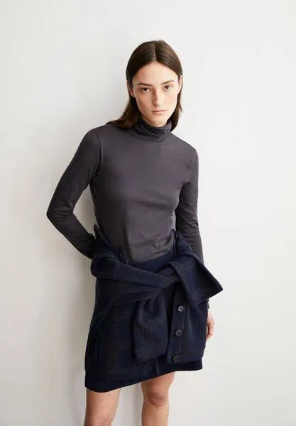 ARMEDANGELS ARMEDANGELS GRAZILIANAA SOFT Damen Longsleeve aus Bio-Baumwolle, Dark steel, – Produktbild 1 von 4