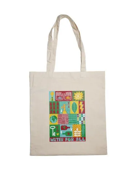 VIVA CON AGUA VIVA CON AGUA Jute Beutel by David Shillinglaw in 2 Farben, Natur, – Produktbild 1 von 3
