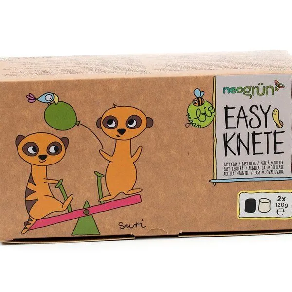 neogrün neogrün Easy-Knete 2er Set "Suri", Schwarz/weiß, – Produktbild 5 von 6