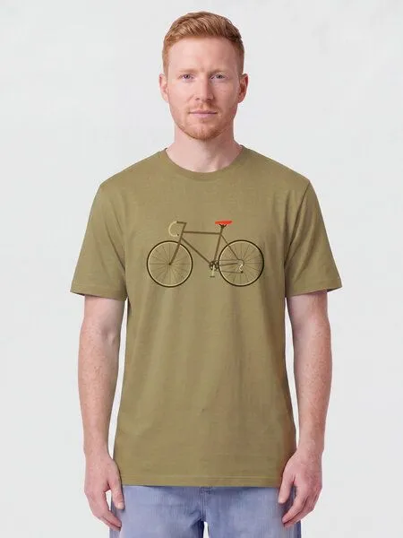 watapparel watapparel T-Shirt Unisex Fahrrad, Faded olive, – Produktbild 2 von 2