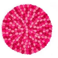 short'n'pietz short'n'pietz handgefilzter Topfuntersetzer aus Filzkugeln, Pink, – Produktbild 1 von 1