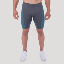 GymBeam OG1 GymBeam OG1 Seamless Shorts in Grey/Blue XXL – Produktbild 1 von 1