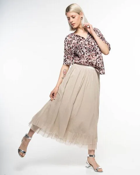 Alma & Lovis Alma & Lovis Print-Bluse aus Bio-Baumwoll-Batist | Batist Gep Raglanbluse, Rose quarz (rose-rosa), – Produktbild 2 von 4