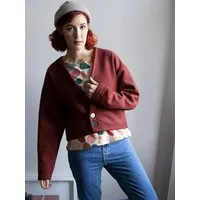 Ecostories Ecostories Cardigan Wasserburg aus 100% kbt Bio-Merinowalk, Kupfer, – Produktbild 1 von 1