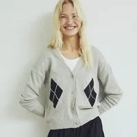Conservandum Strickjacke, Grey melange, – Produktbild 1 von 1