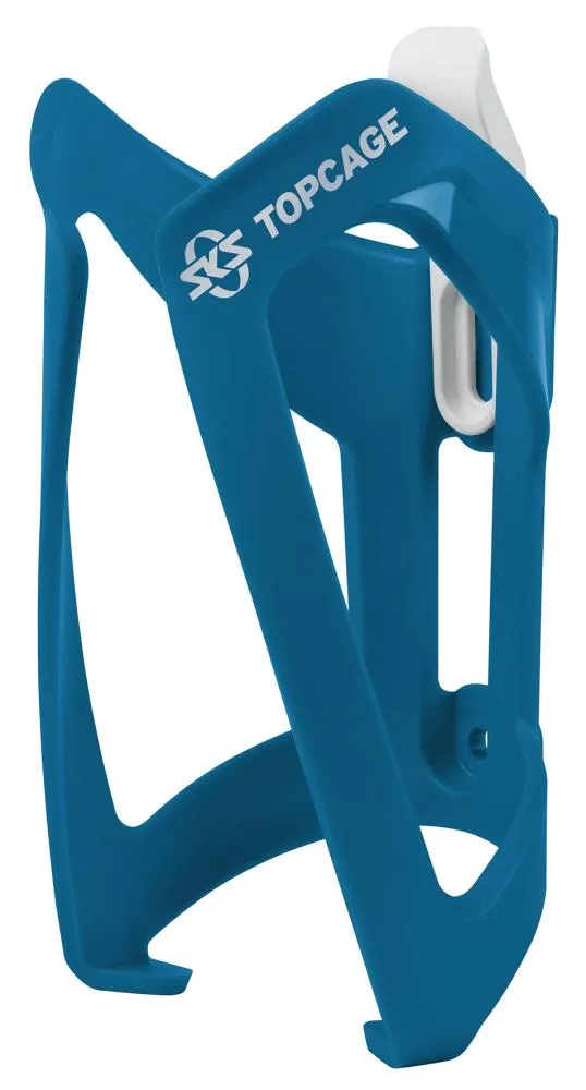 SKS GERMANY SKS Topcage Flaschenhalter blau, leichter und robuster Kunststoff, flexibles Design für 1,5-Liter-PET-Flaschen, verstellbarer Fanghaken, Gewicht 53 g, Made in Germany. – Produktbild 1 von 1