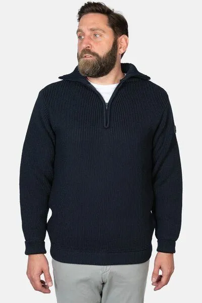 Hanseheld Troyer Hanseheld Merino GOTS Organic kbT Strickpullover Wolle, Blau, – Produktbild 2 von 4