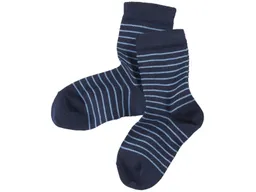 grödo Kinder Socken marine-geringelt Gr.7-8 – Produktbild 1 von 1