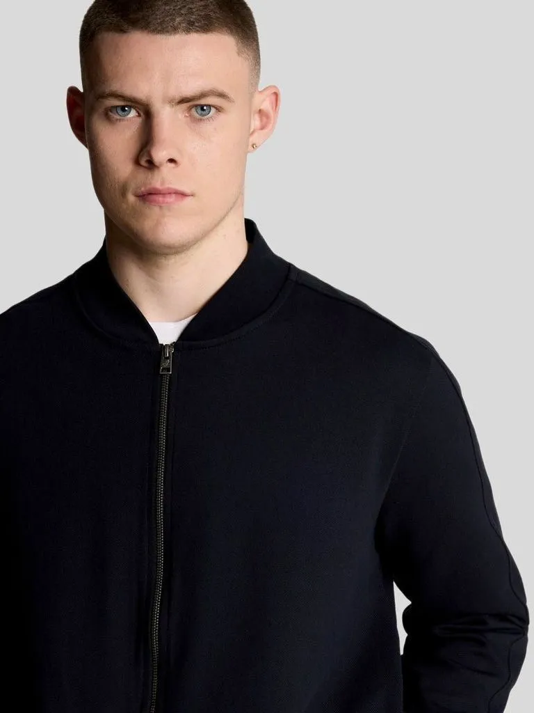 Lyle and Scott Lyle & Scott Cardigan Bomber Dark Navy - Größe XL, Dunkelblau, – Produktbild 4 von 5