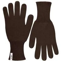 MELA Strick Handschuhe RISHI | von MELA | Fairtrade & GOTS zertifiziert, Dunkelbraun, – Produktbild 1 von 1