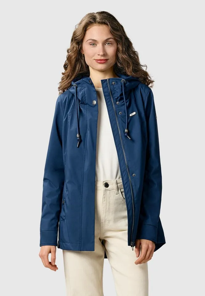 ragwear ragwear Outdoorjacke Alvena Summer YOUMODO Wasserdichte und atmungsaktive Übergangsjacke, Blau, – Produktbild 5 von 5