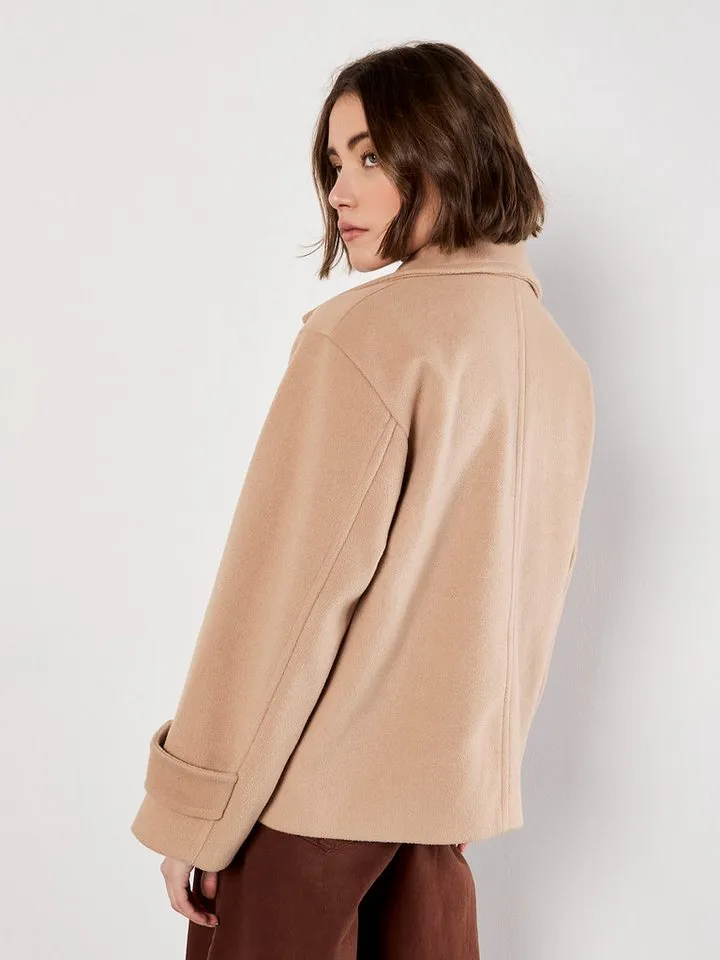 Apricot Apricot Kurzjacke Kurzjacke im Zweireiher Stil, Braun, – Produktbild 3 von 5