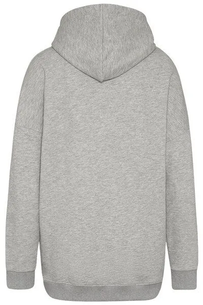 Wunderwerk Wunderwerk Damen Kapuzenpullover aus Biobaumwolle "Mega sweat hoody", Grau (silver grey melange), – Produktbild 2 von 4