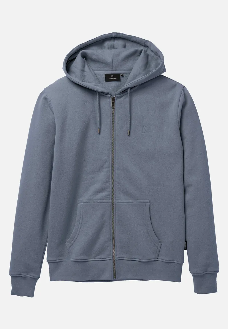 recolution Recolution Herren vegan Kapuzenpulli Mit Reißverschluss Birch Dove Blue, Hellblau, – Produktbild 1 von 1