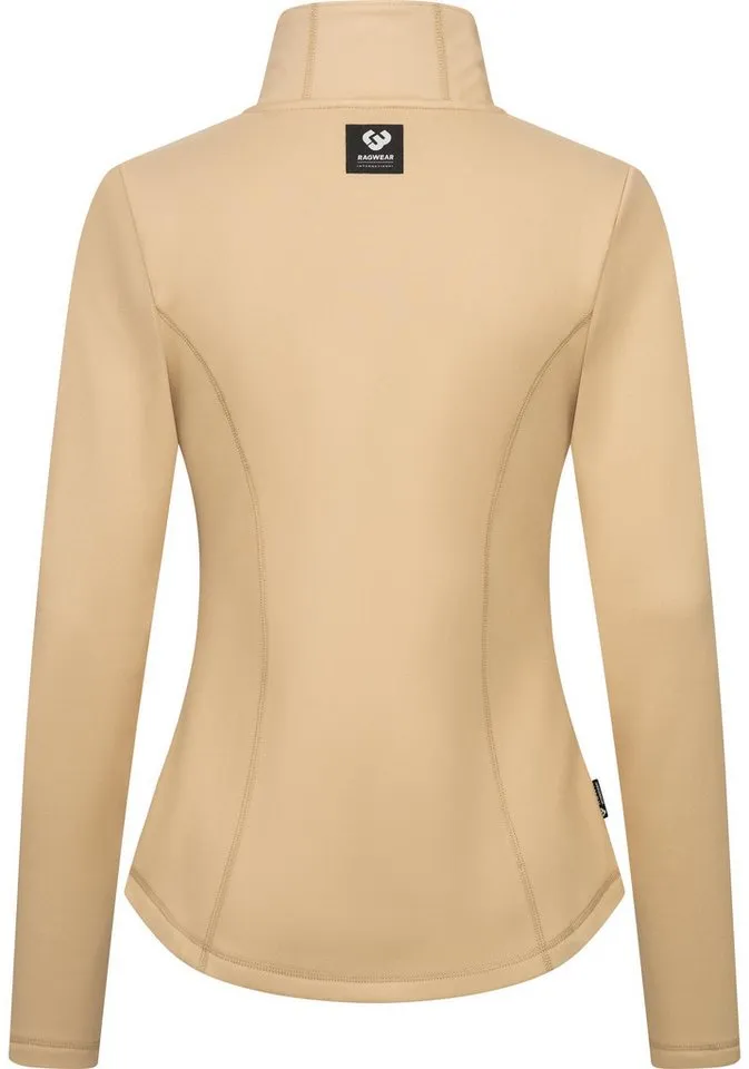 ragwear ragwear Sweatjacke Saskie Modische Damen Kapuzenjacke mit kuschlig weichem Innenfutter, Braun, – Produktbild 4 von 5