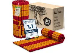 Reisebett-Matratzen Rollmatte 75 cm breit, vegan und handgefertigt, 200x75x4,5cm, livasia, 4.5 cm hoch, Kapok – Produktbild 1 von 1